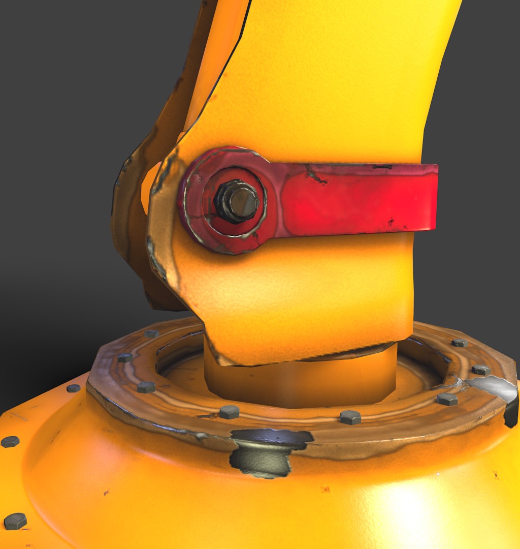 Robotic Arm rigged and textured preview image 4